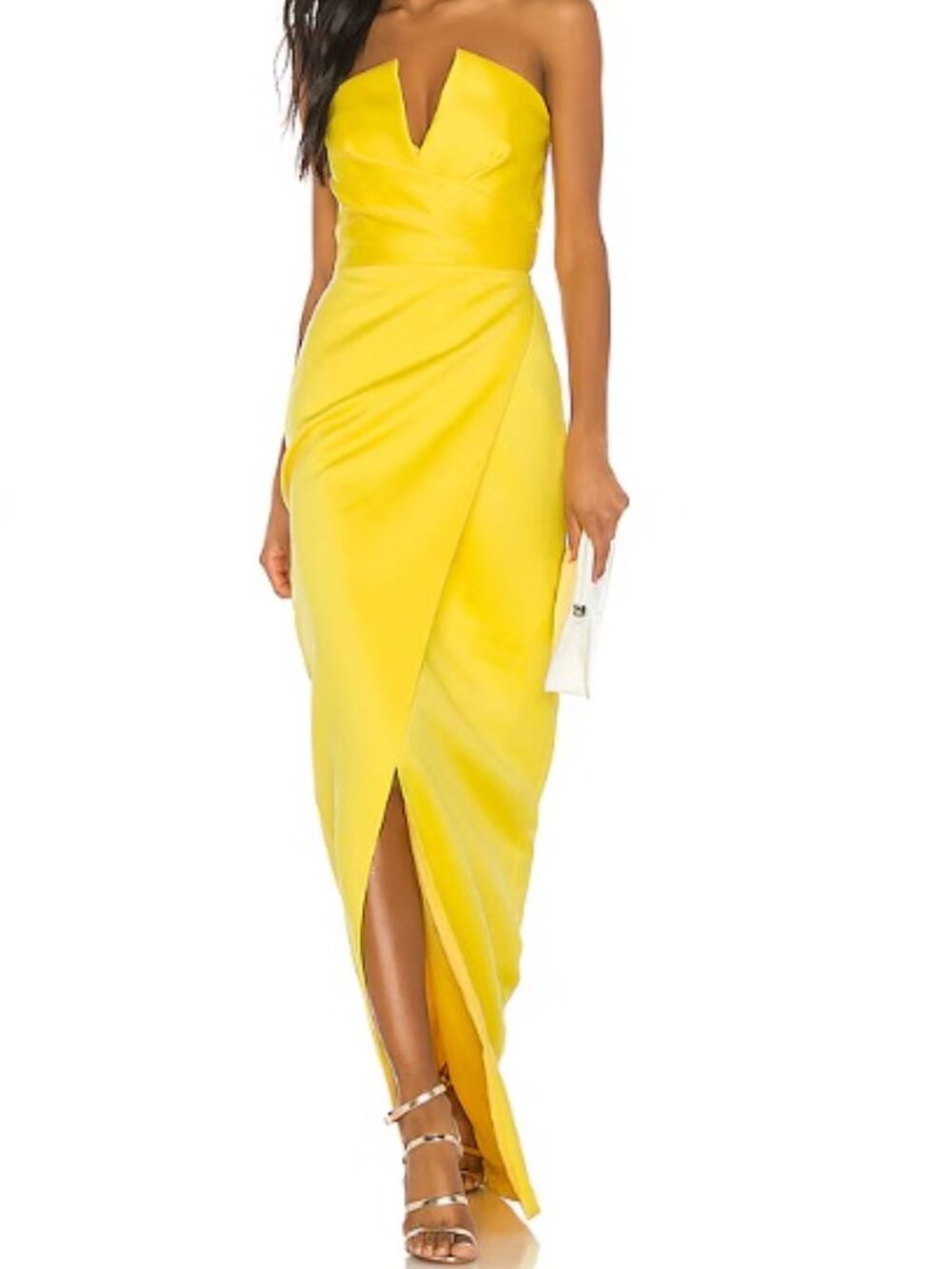 Jay Godfrey Darcy Strapless Evening Gown Yellow 14 NWT